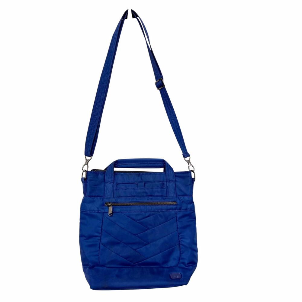 Lug Blue Courier Tote Crossbody Bag